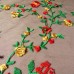 Ткань Сетка с вышивкой (цветы)